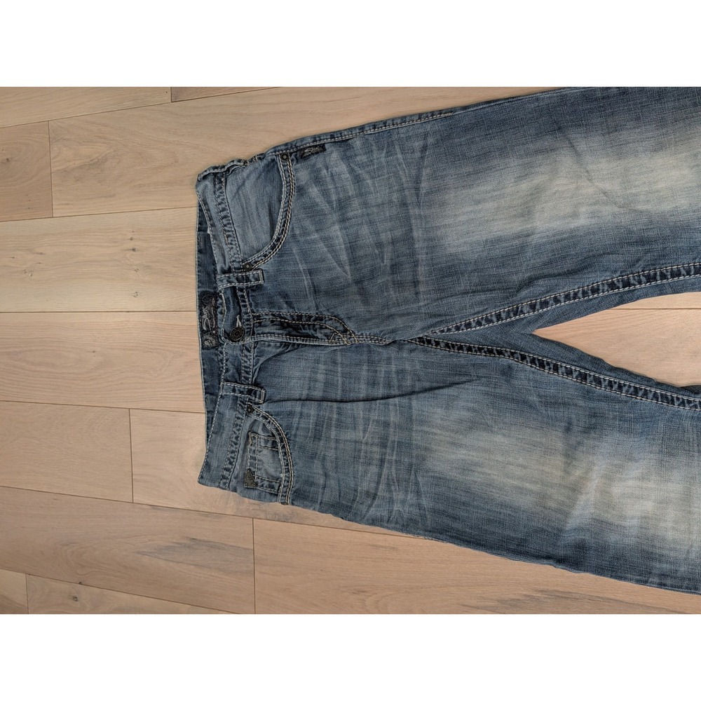 Silver Jeans Gordie Men's Relaxed Dostre Straight Jeans | 34x32 | Y2K - Picture 6 of 15